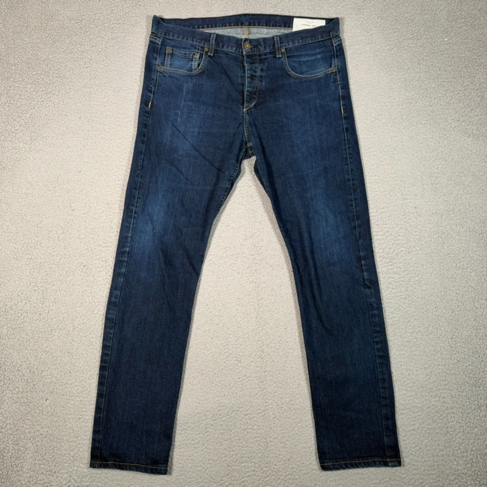 Rag & Bone Jeans Mens 36x31 Blue Fit 3 Classic Button Fly Preppy Denim Logo USA